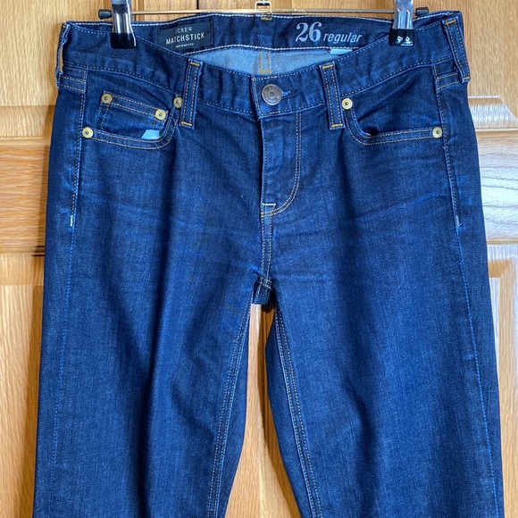 J Crew Matchstick dark wash jeans size 26 - Picture 2 of 9